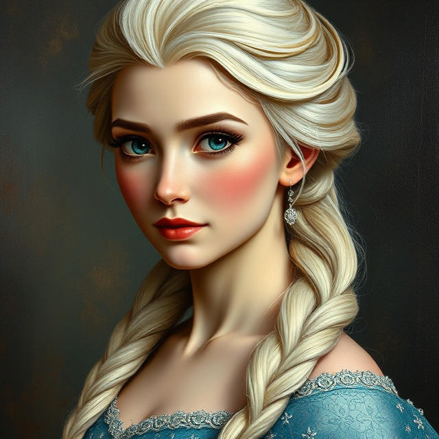 Frozen Elsa portrait by Meteorite36 on DeviantArt
