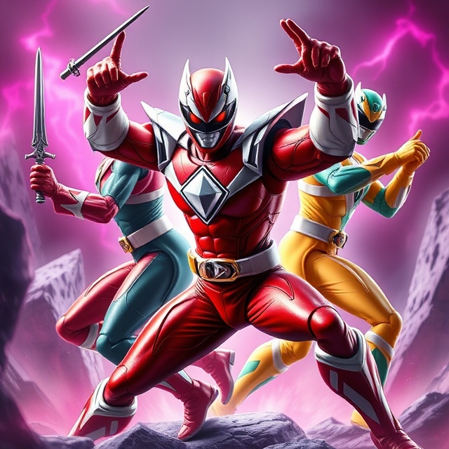 Evil Power Rangers action figures by Meteorite36 on DeviantArt