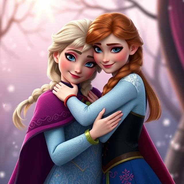 Elsa Ramon Happy Elsa and Anna Happy Christmas Awesome by Meteorite36 on DeviantArt