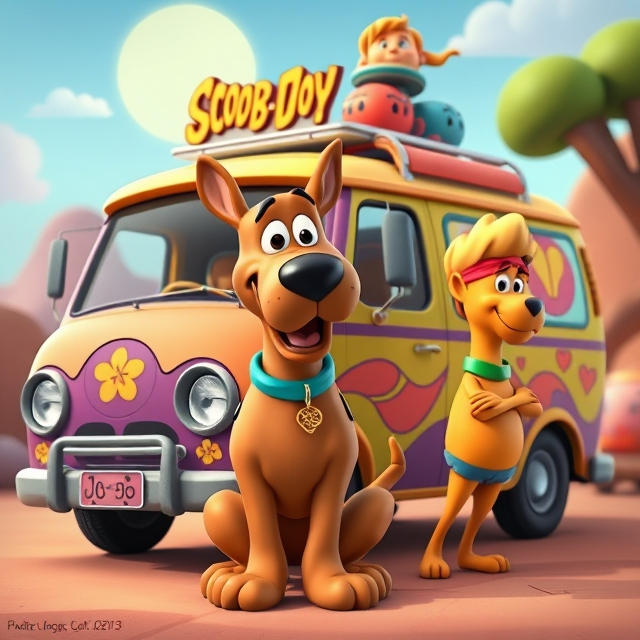 Scooby Doo having fun on the beach with Rambo doo by Meteorite36 on ...