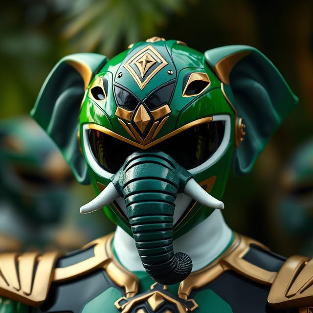 Elephant green ranger from the jungle Force by Meteorite36 on DeviantArt