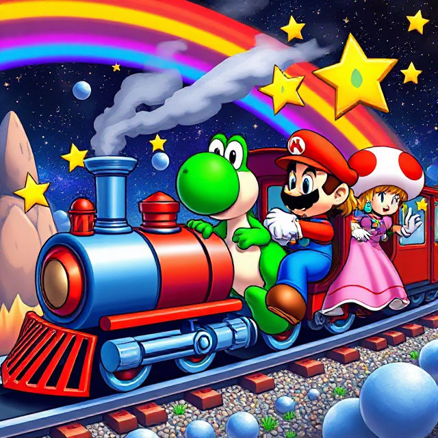 Backyardigans Mario Train Super Mario riding a train with his friends by Meteorite36 on DeviantArt