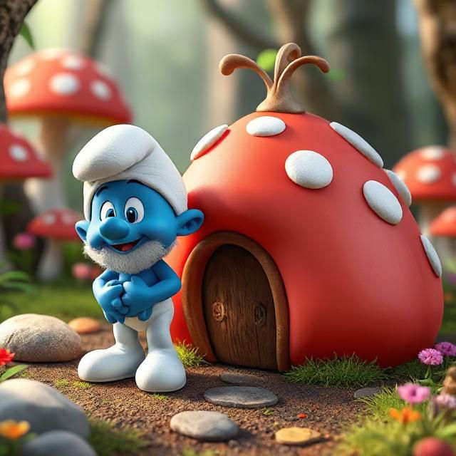Grumpy Smurf Image Grumpy Smurf going to have a nice day by Meteorite36 on DeviantArt