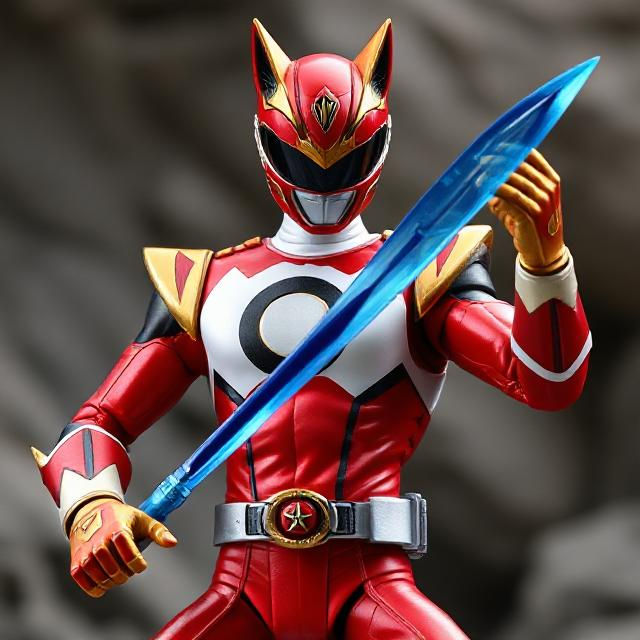 Redwolf ultimate Power Ranger figure by Meteorite36 on DeviantArt