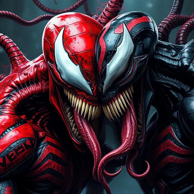 Carnum Venom and carnage merging together by Meteorite36 on DeviantArt