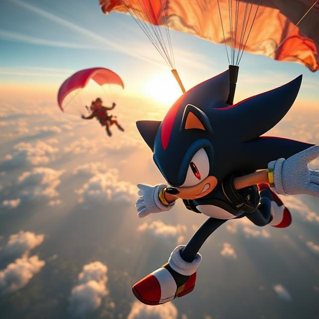 Skydiving Shadow Shadow the hedgehog skydiving by Meteorite36 on DeviantArt