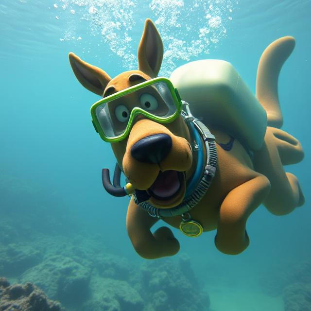 Scooby Doo scuba diving by Meteorite36 on DeviantArt