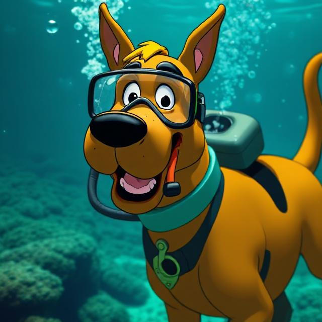 Scooby Doo scuba-diving by Meteorite36 on DeviantArt