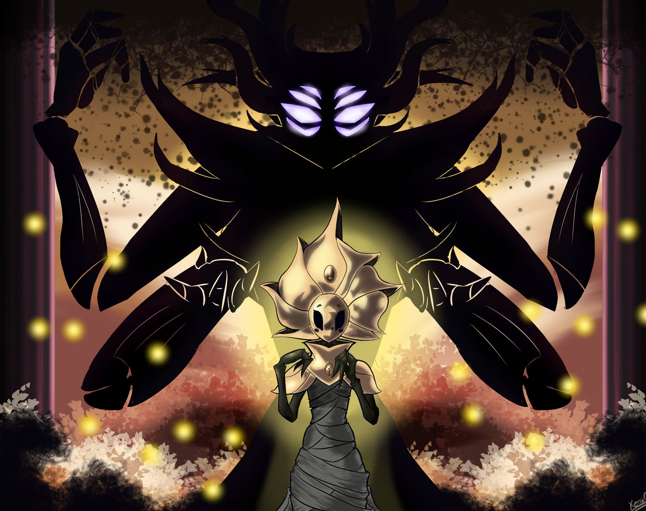 Hollow Knight-Godseeker and Void Entity by XeokO on DeviantArt