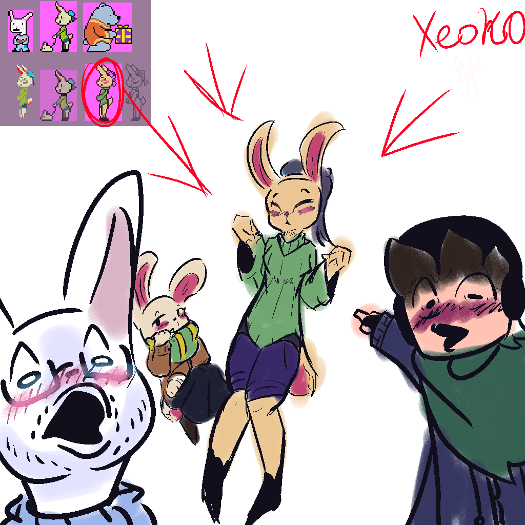 Undertail Rabbit Undertale Bunnies (meme) by XeokO on DeviantArt