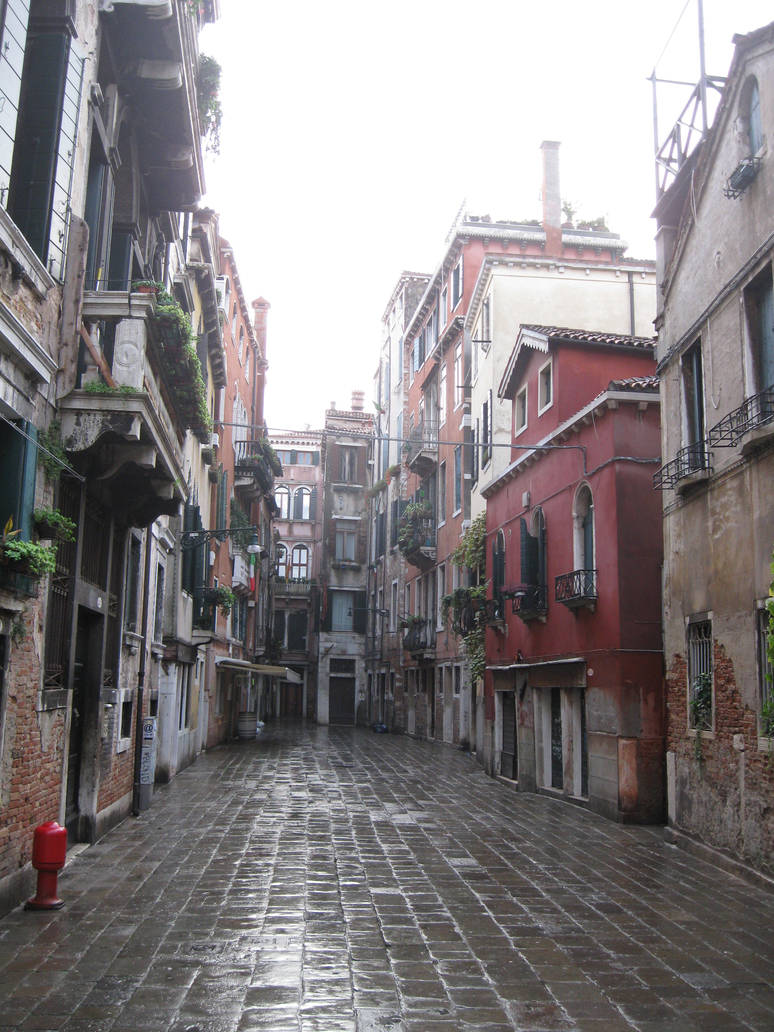An Empty Street in Venice