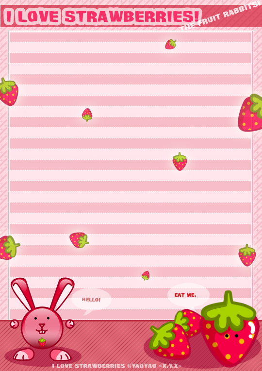 I love strawberries 1