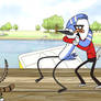 Headlock screenshot from Regular show Replaced