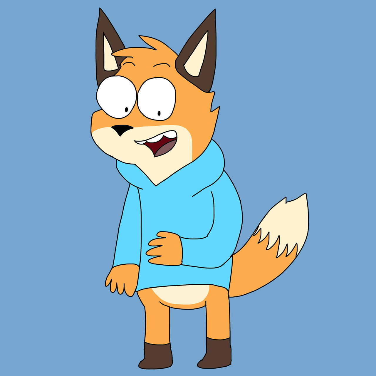 Carl the Fox Regular Show OC by Lara