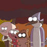 Regular Show the Movie screenshot redraw sunset