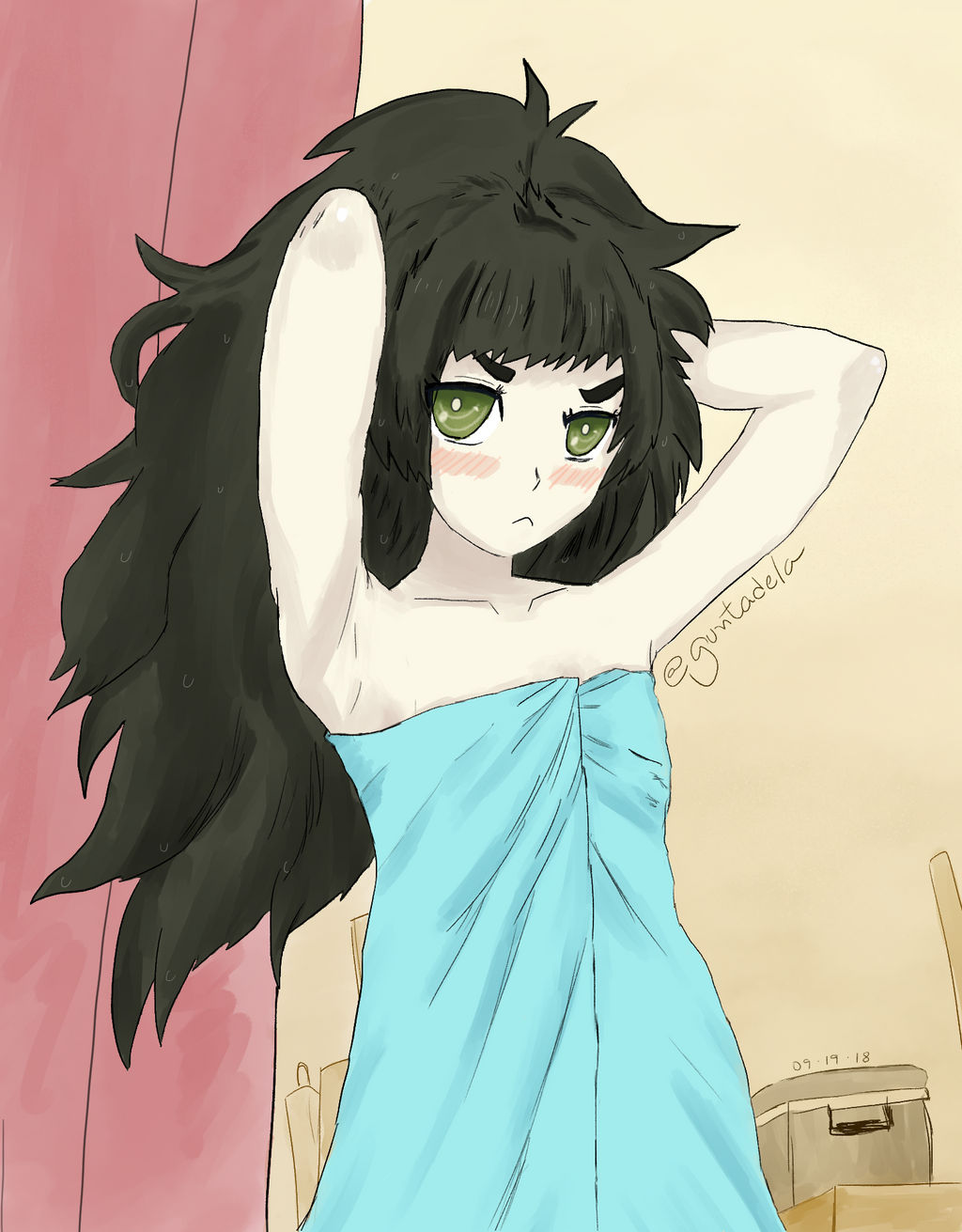 I Really Like Hiyajo S Messy Hair By Guntadela On Deviantart