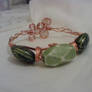 wire and bead bangle