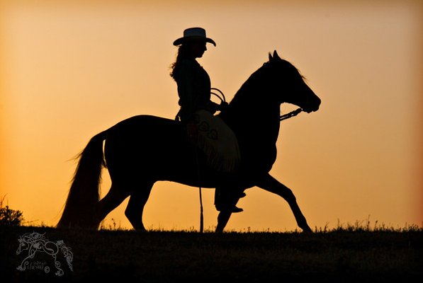 Cowgirl at Dusk