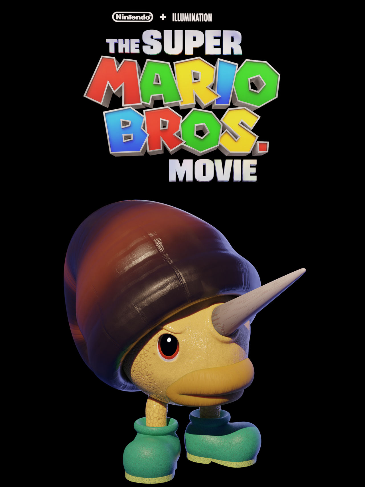 Mario Movie Snailicorn by Whalesharkz on DeviantArt