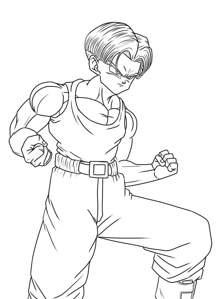 Trunks Lineart by Trunks777 on DeviantArt
