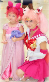 Small Lady and Sailor Chibi Moon