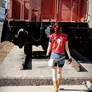 Train Yard-RE: ORC Claire Redfield Cosplay