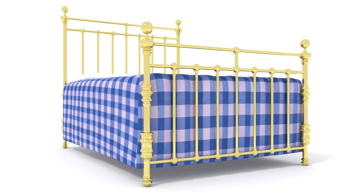Double Brass Bed by ArtOfKarlB on DeviantArt