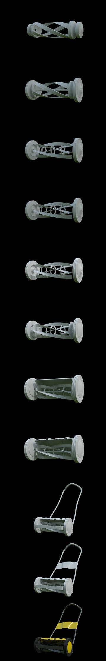 Reel Mower Model Progress by ArtOfKarlB on DeviantArt