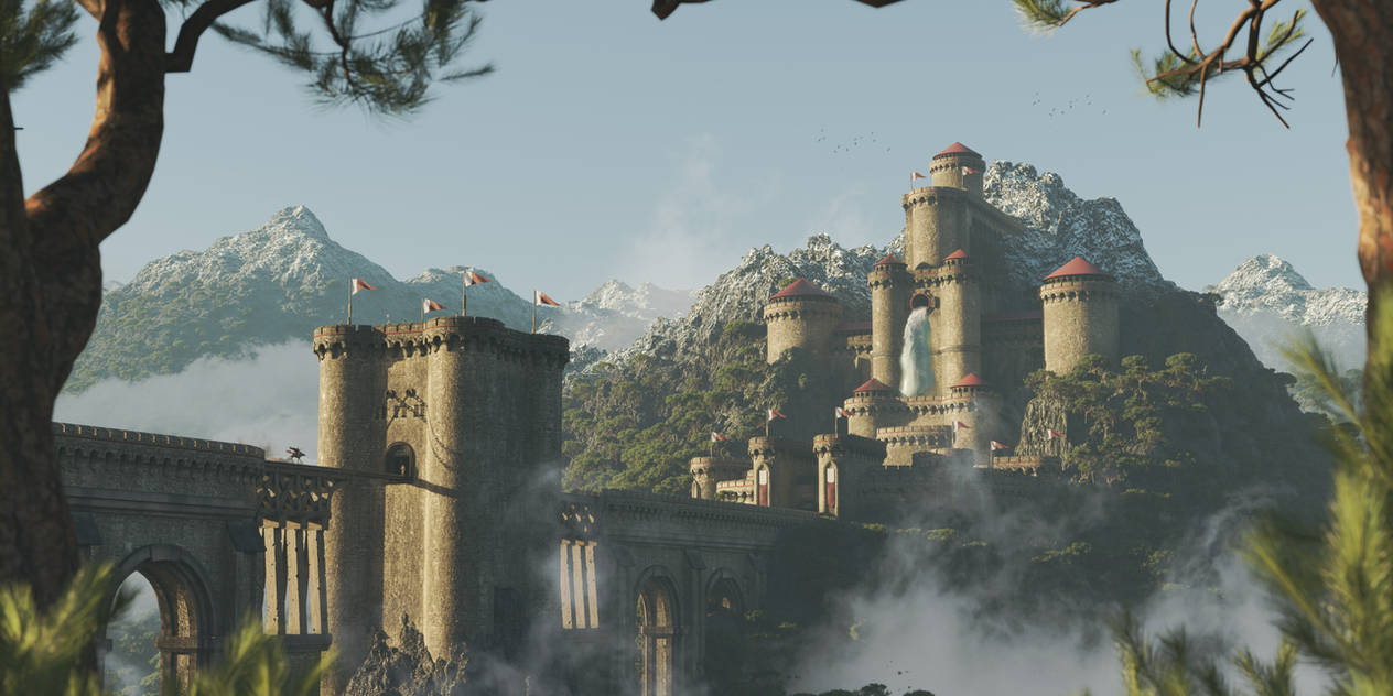 Mountain Fortress by ArtOfKarlB on DeviantArt