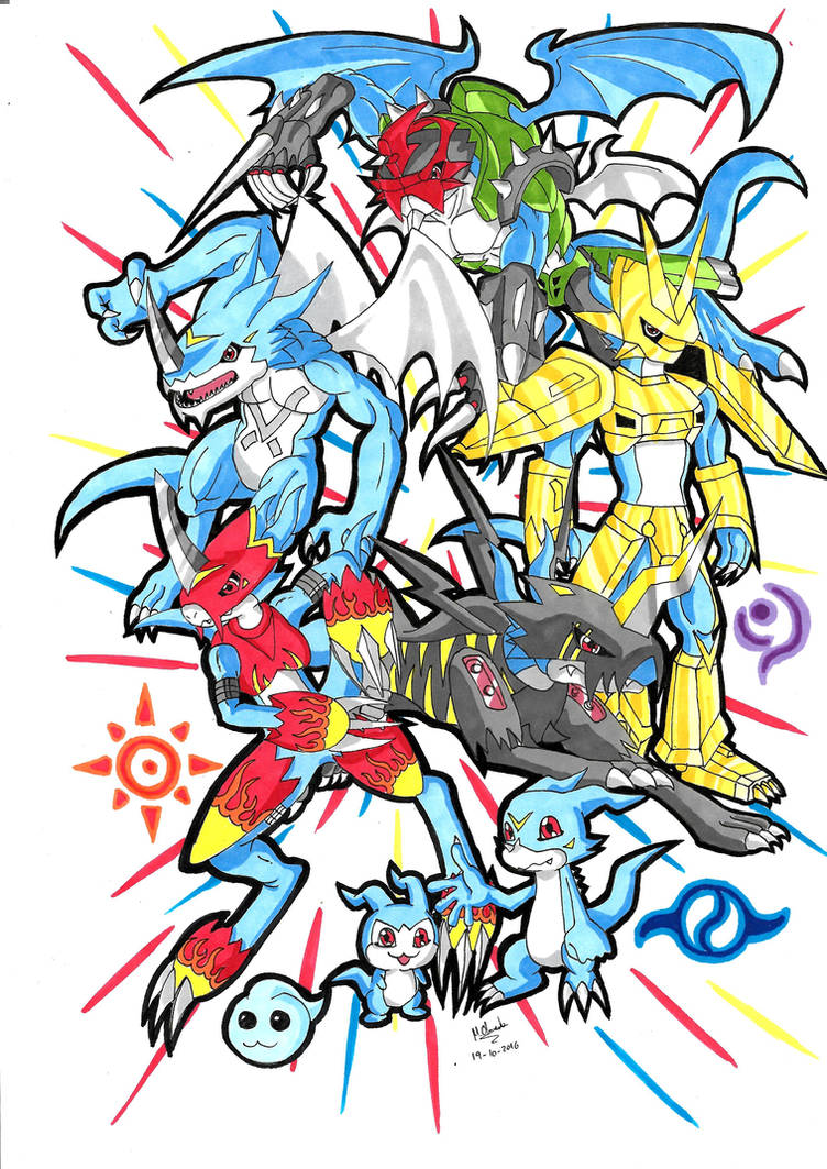Digimon Veemon Evolution by MiguelDevilskeleton on DeviantArt