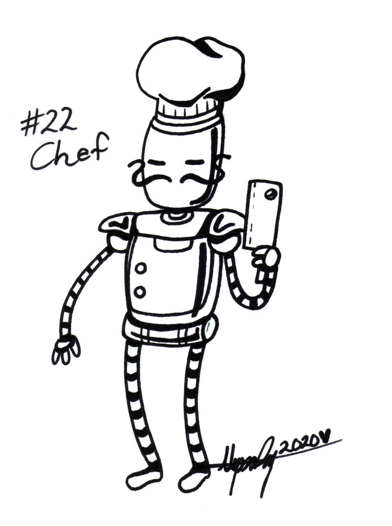 Chef - Inktober 2020 by SplendidSneb on DeviantArt