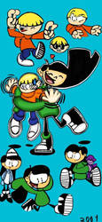 Numbuh 3 and 4 doodlles by Year2004