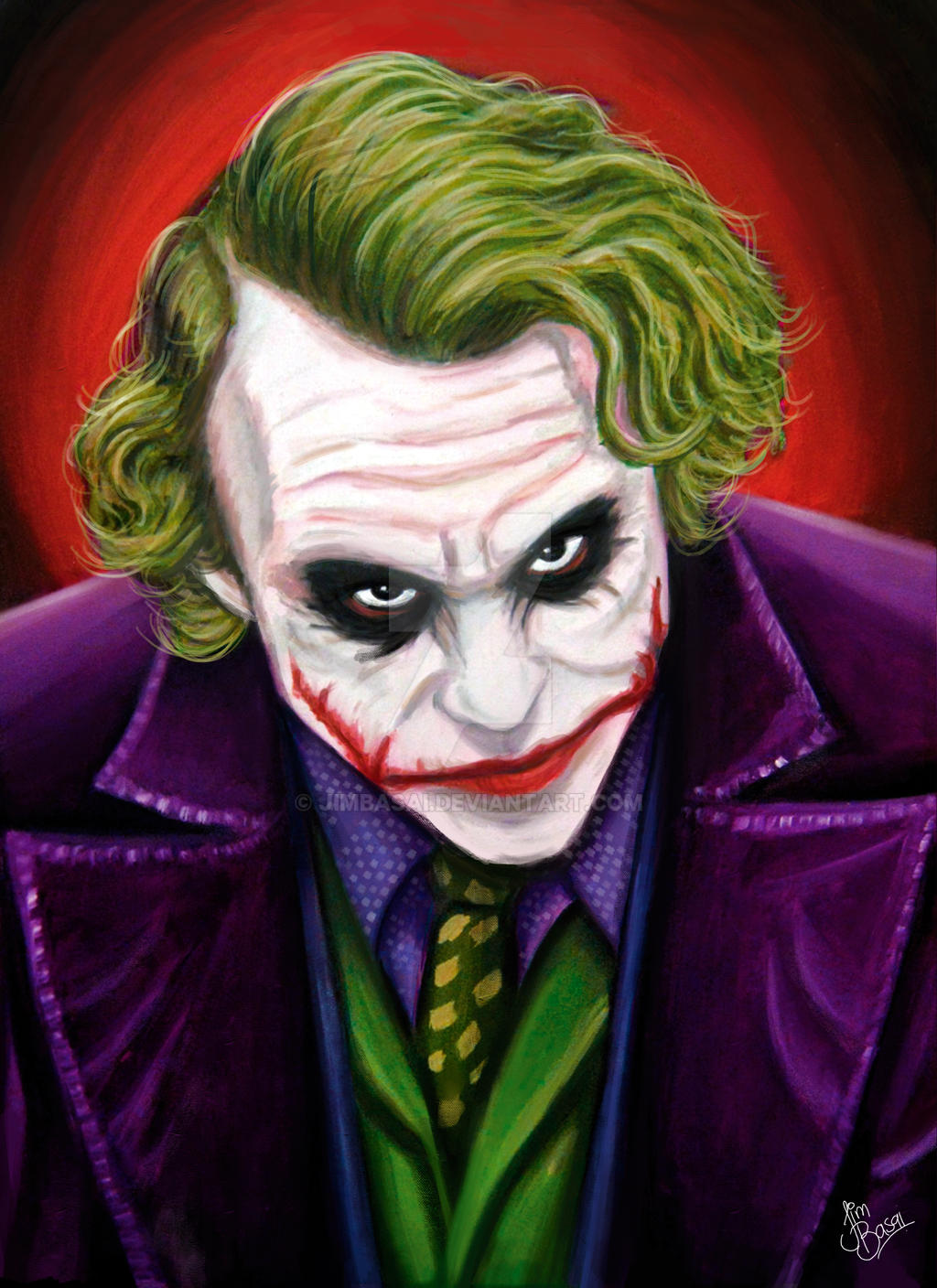 Joker Heath Ledger TDK by JimBasai on DeviantArt