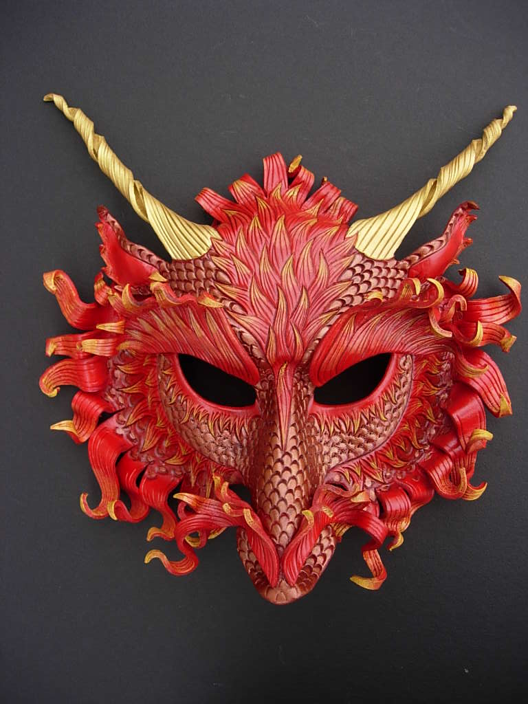 Fire Dragon Mask