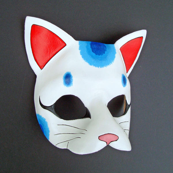 Blue Maneki Neko Mask