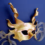 Gold Dragon Half Mask