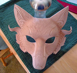 Japanese Fox WIP...shaped mask