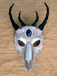 Dragon Skull Leather Mask 2 by merimask