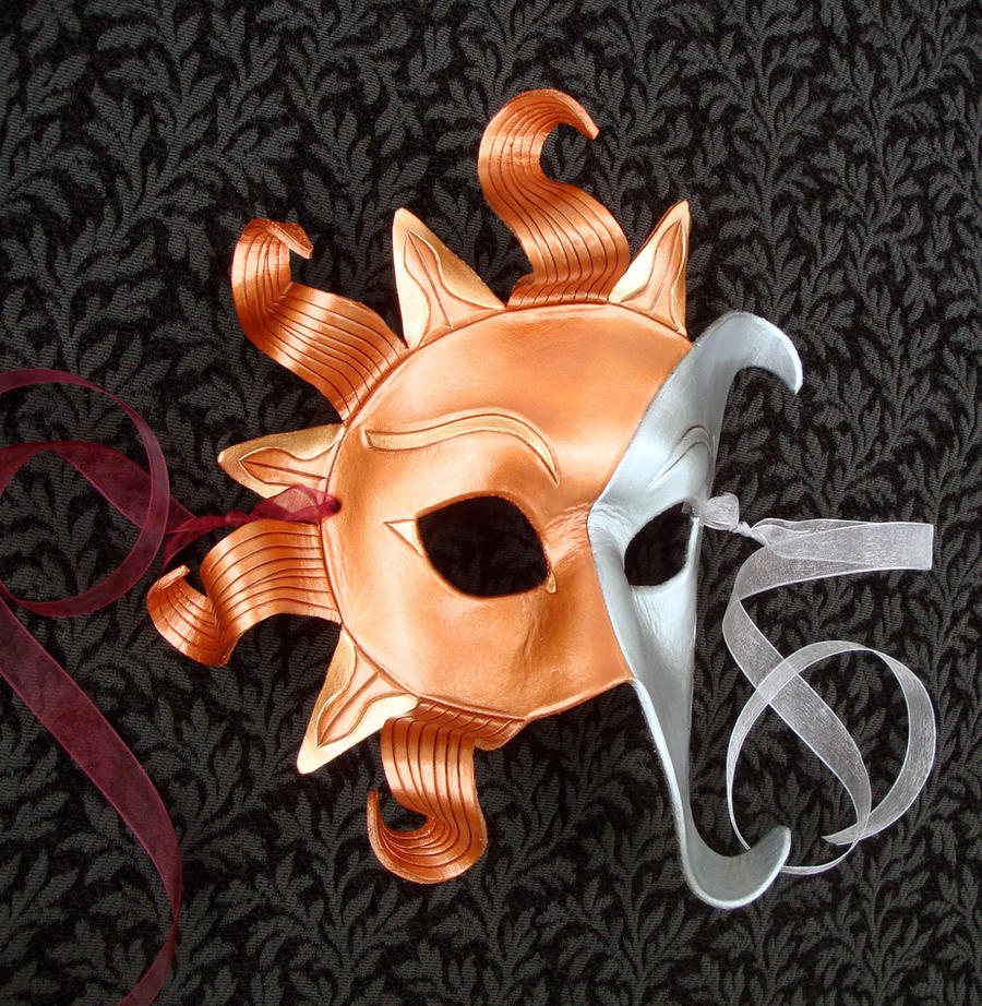 Copper Sun And Moon Mask