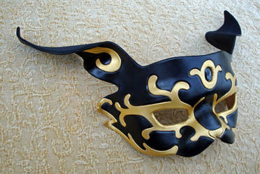 Black and Gold Rabbit Mask