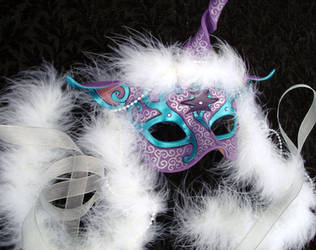 Custom Purple Unicorn Mask