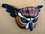 Fantasy Owl Leather Mask by merimask