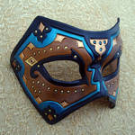 Teal Persian Leather Mask by merimask