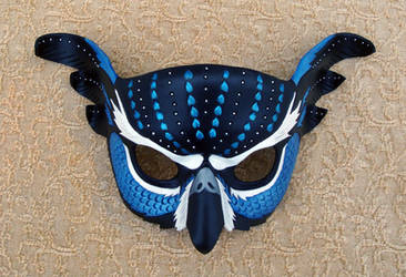 Blue Fantasy Owl Mask