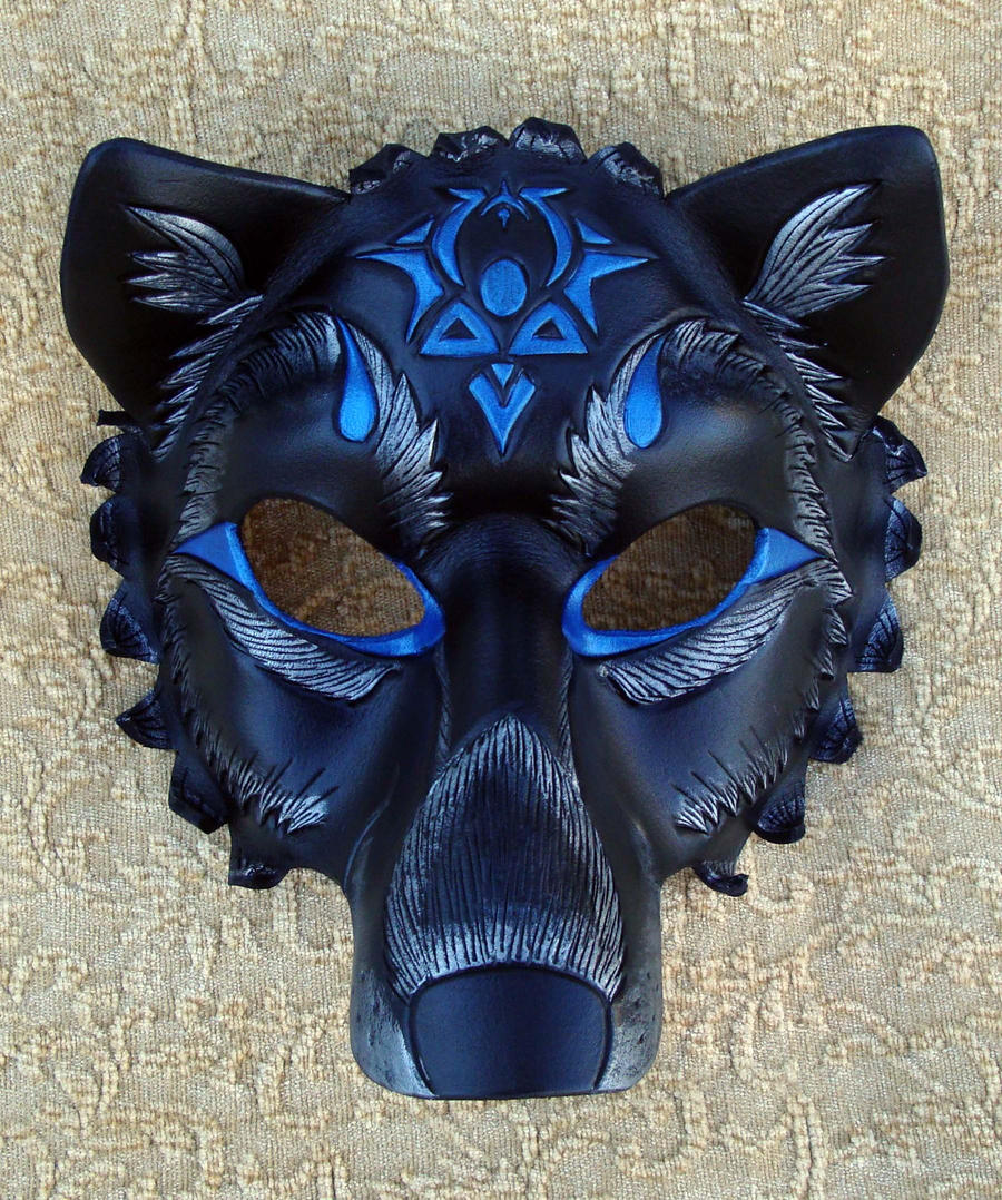 Custom Black Wolf Mask by merimask on DeviantArt