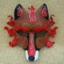 Flaming Red Fox Kitsune Mask