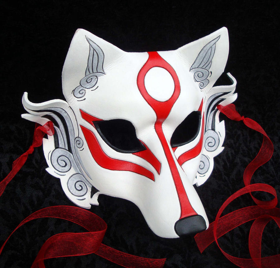 Okami Amaterasu Mask 2011 by merimask DeviantArt