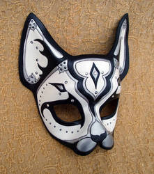 Black and White Persian Cat Mask