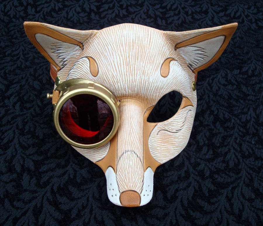 CogMonocle Blond Fox Mask by merimask