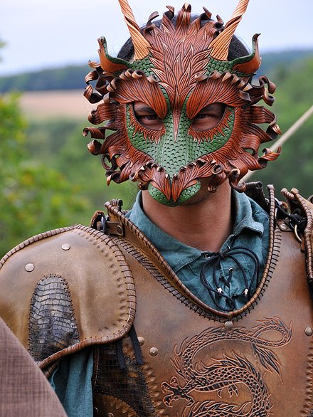 Forest Dragon being worn